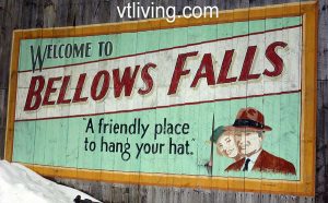 Hand-painted sign. Bellows Falls, VT