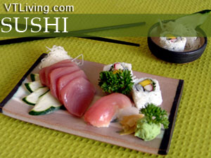 Vermont sushi restaurants japanese cuising, nigiri sashimi make futomaki