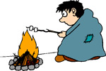 Never leave a fire unattended!, Vermont Camp and Fire Safety