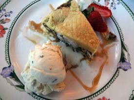 dining at Chesterfield Inn, dessert