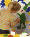 kids mural painting
