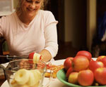 peeling Apples for baking 