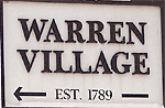 Warren Vermont village sign, Mad River Valley Vermont