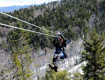 zip lines zip rides vermont canopy tours adventure sports