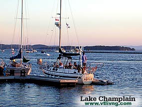 Boating on Lake Champlain - Vermont