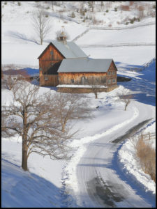 Vermont winter scene