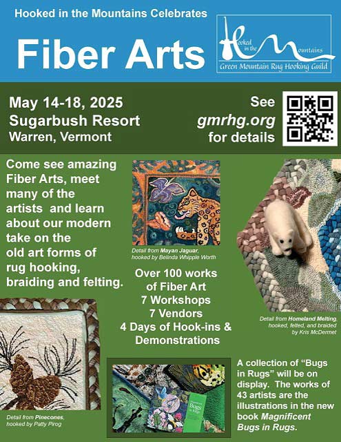Vermont event Hooked in the Mountains Fiber Arts Sugarbush Resort Warren VT