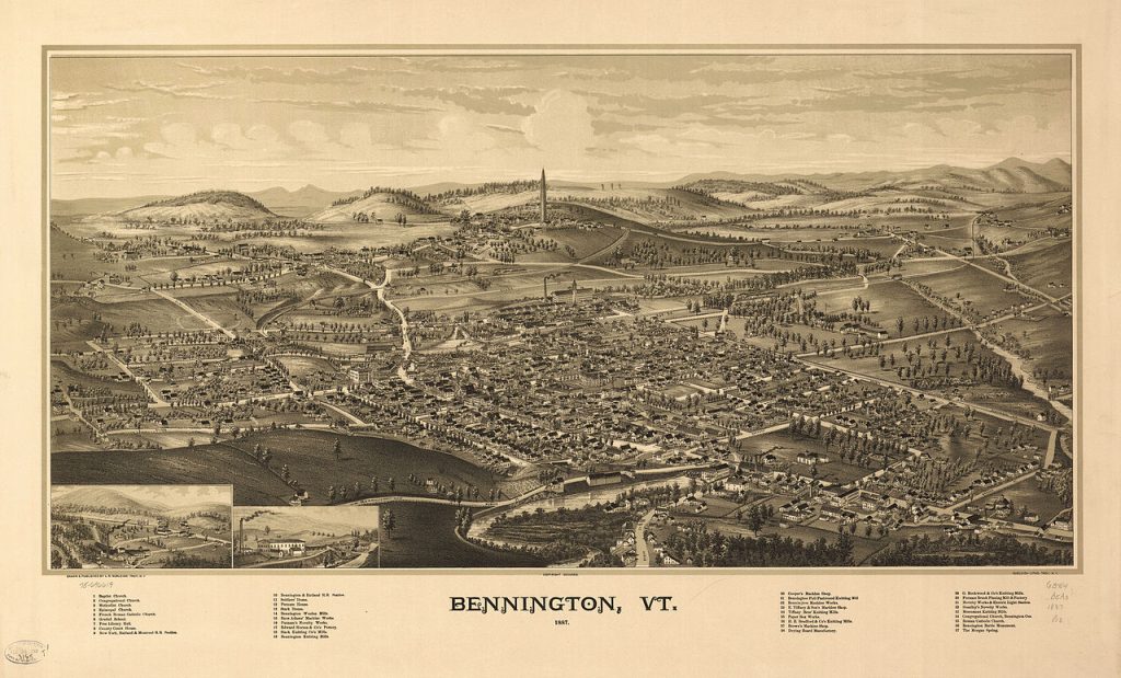 Map of Bennington Vermont